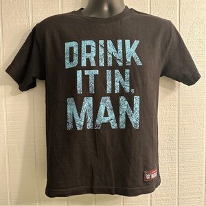 WWE Authentic Wear Chris Jericho Drink It In Man Gift of Shirt Youth Medium Med